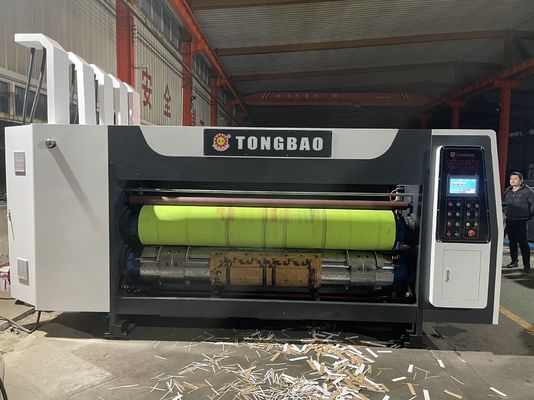40000 KG Режущая машина Слоттинг Смертная печатная коробка Свинцовая упаковочная коробка Автоматический 3-цветный принтер