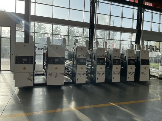 40000 KG Режущая машина Слоттинг Смертная печатная коробка Свинцовая упаковочная коробка Автоматический 3-цветный принтер