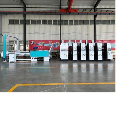 180000 KG Автоматический высокоскоростной коругатор Flexo Четырехцветный принтер Diecutter Shacker