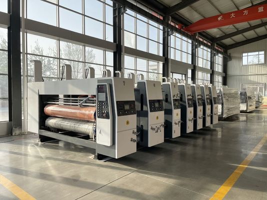180000 KG Автоматический высокоскоростной коругатор Flexo Четырехцветный принтер Diecutter Shacker