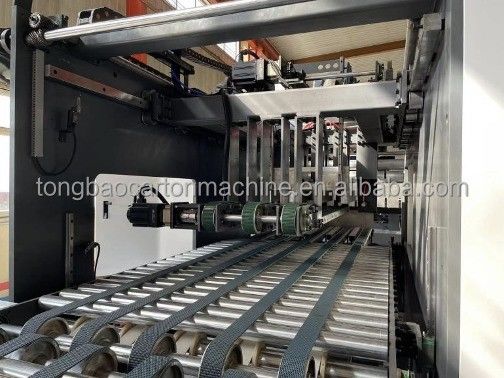 1500 мм Flexo 4-цветной печати Слоттинг Срезки Сгибание Складывание Склеивание Шнурки Склеивающая линия