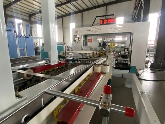 Полностью автоматически гофрированный картонный ящик папка клеевой швейщик в линейке для бумажного картона