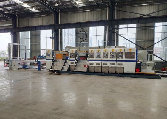 Высокая четкость 4 цвета флексо печатная машина с ротационным Slotter принадлежностей идеально